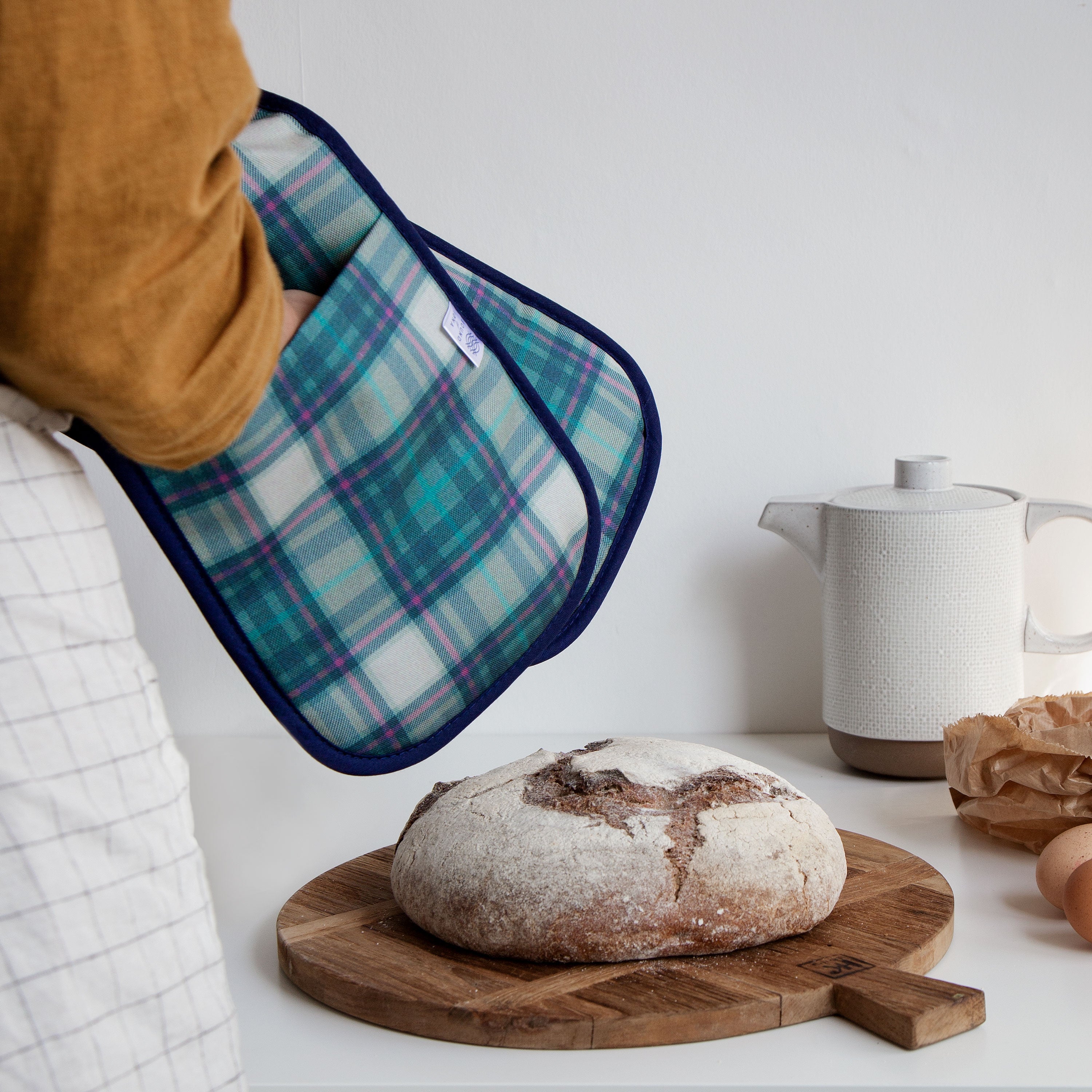 Tartan Double Oven Glove