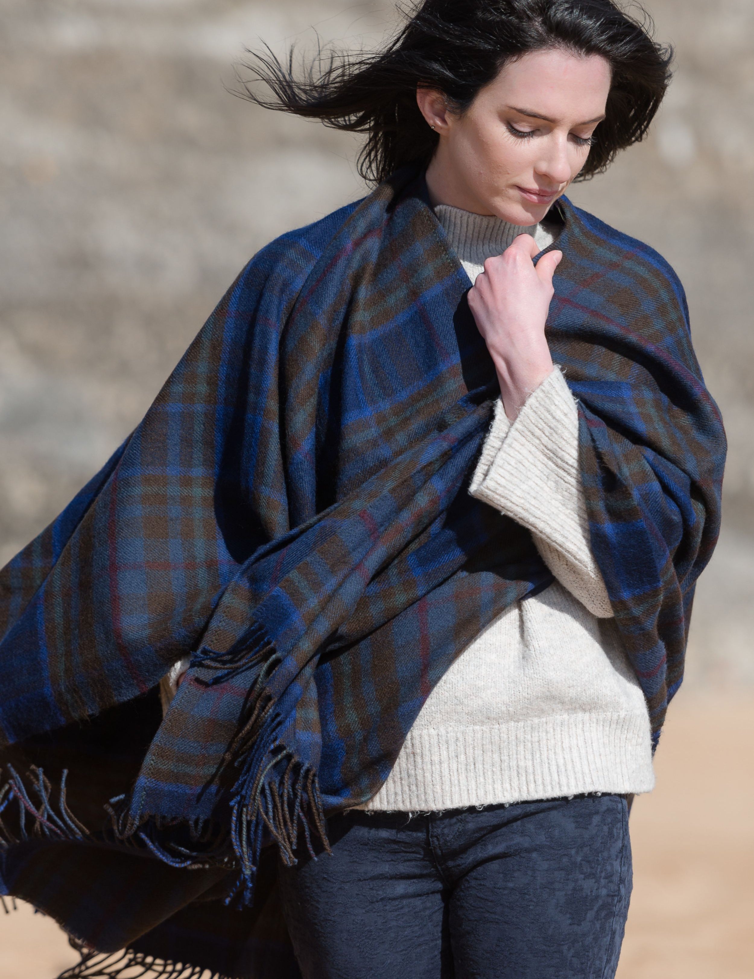 Lambswool Tartan Shawl