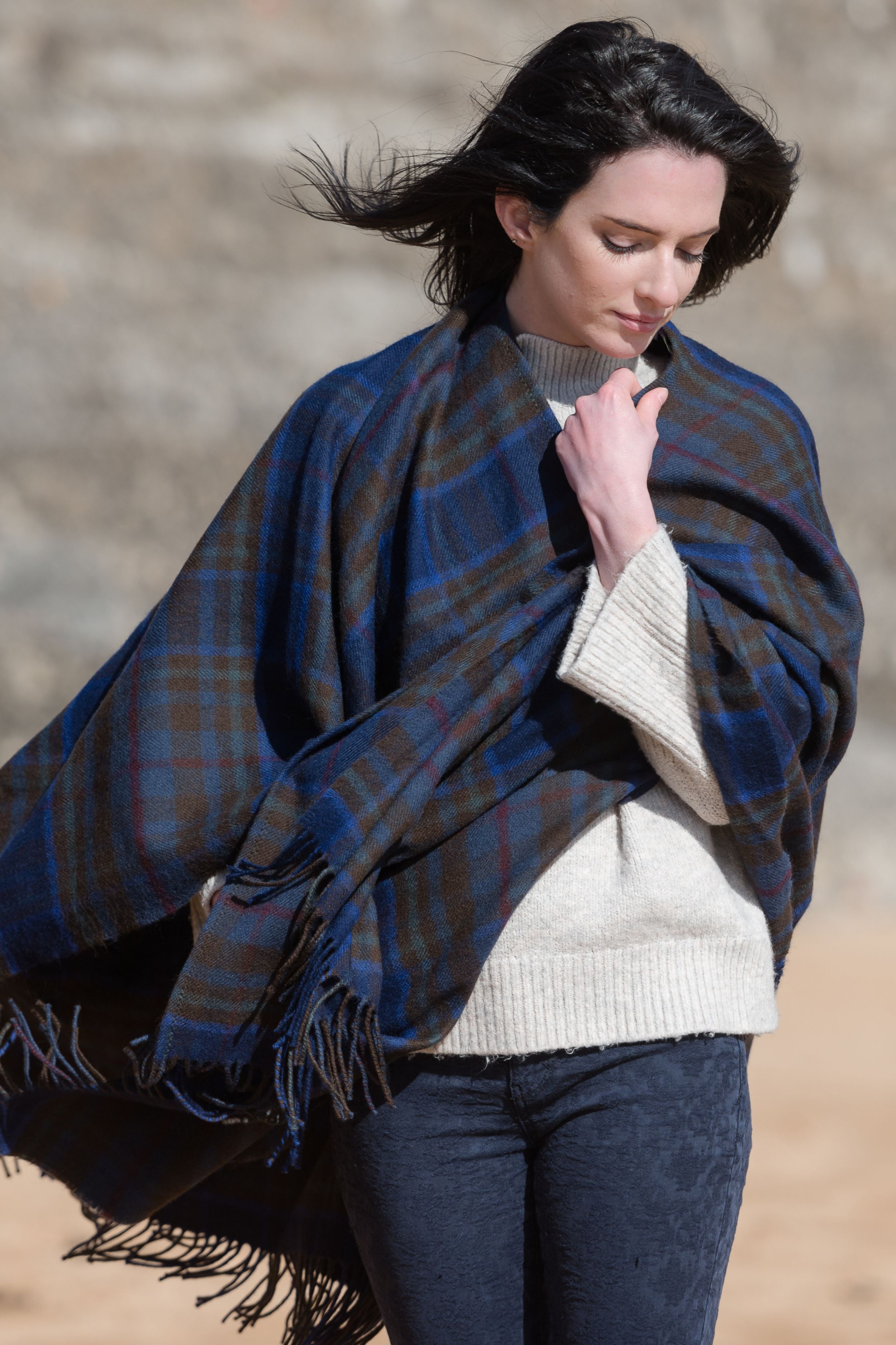 Lambswool Tartan Shawl