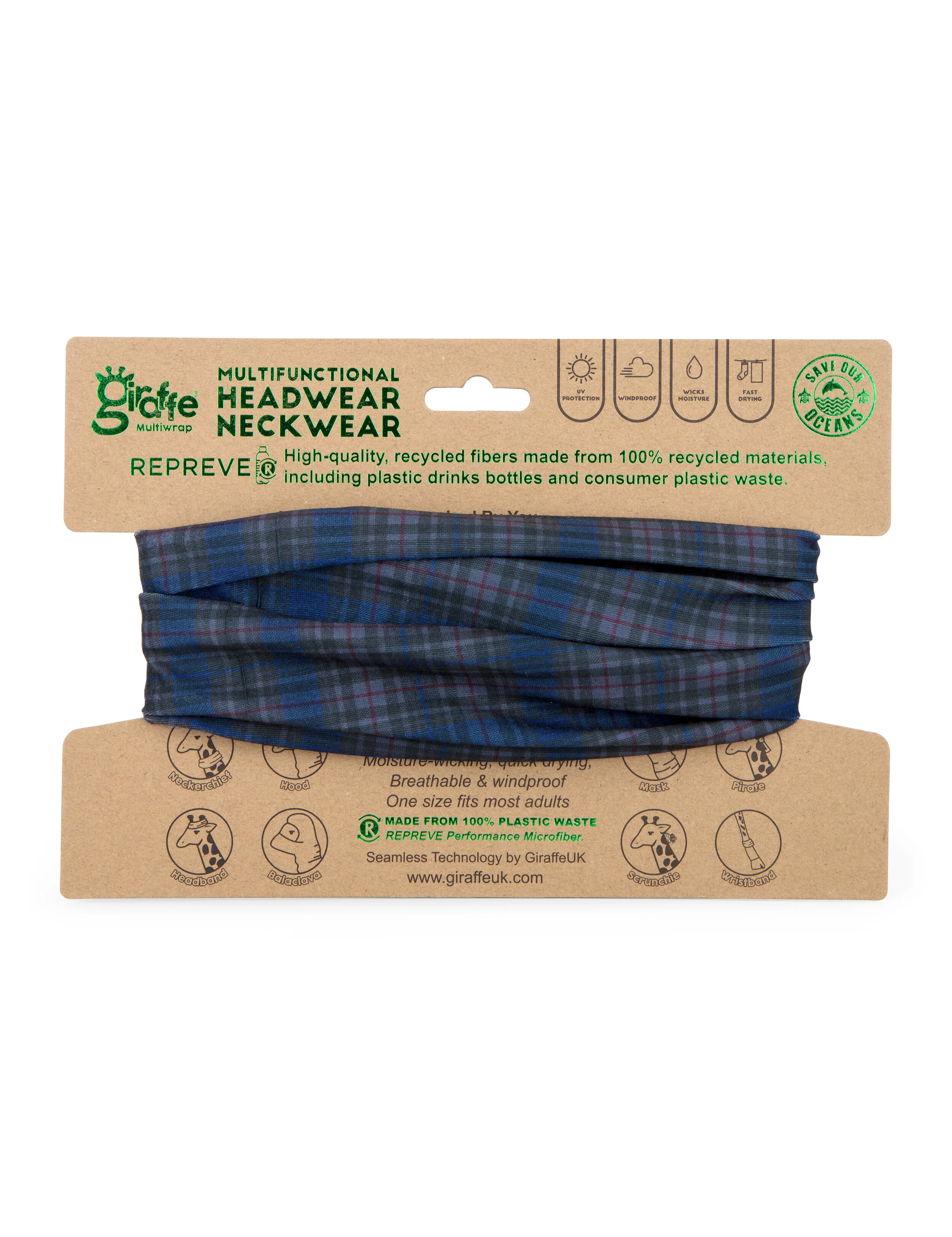 Tartan Tube-Style Bandana