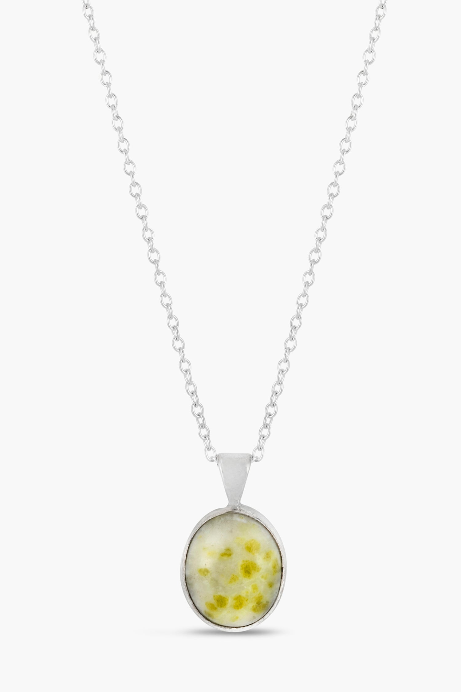 Iona Marble Circular Pendant Necklace